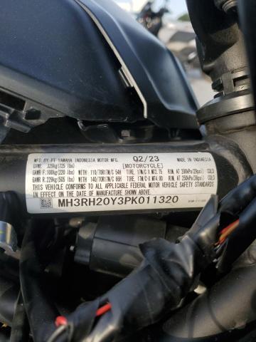 2023 YAMAHA MT-03 MH3RH20Y3PK011320