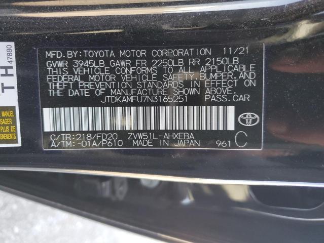 2022 TOYOTA PRIUS NIGH JTDKAMFU7N3165251
