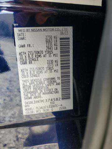 2023 INFINITI QX60 LUXE 5N1DL1FR7PC374582