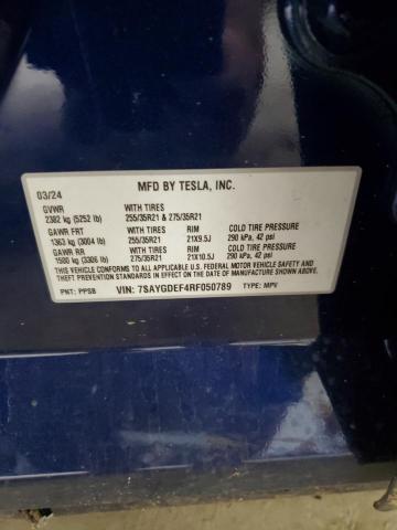 2024 TESLA MODEL Y 7SAYGDEF4RF050789