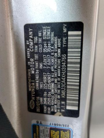 2017 HYUNDAI TUCSON LIM - KM8J3CA4XHU394766