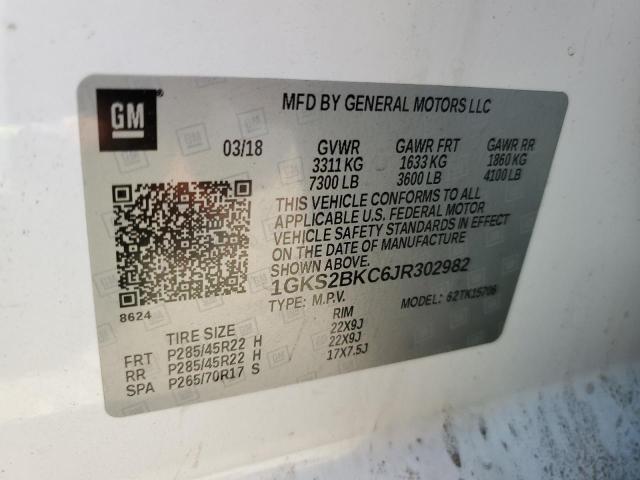 2018 GMC YUKON SLT 1GKS2BKC6JR302982