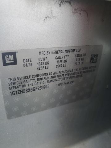 2016 CHEVROLET MALIBU PRE 1G1ZH5SX6GF269918