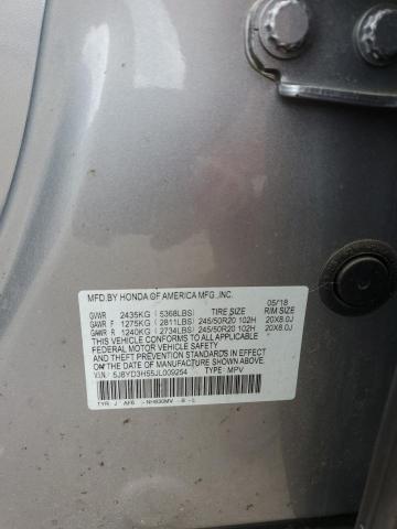 2018 ACURA MDX TECHNO 5J8YD3H55JL009254