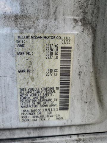 2016 NISSAN ALTIMA 2.5 - 1N4AL3AP5GC188151