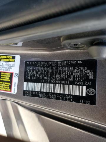 2021 TOYOTA CAMRY SE - 4T1G11AKXMU490944