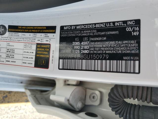2016 MERCEDES-BENZ C 300 55SWF4JB8GU150979