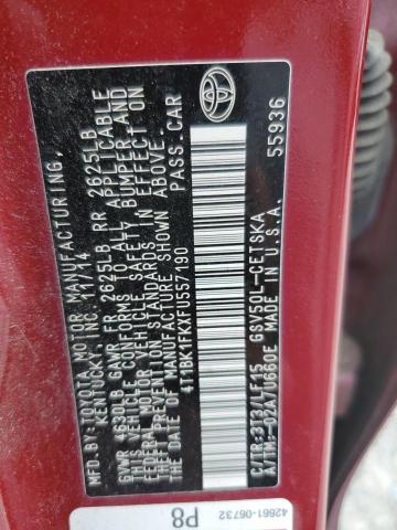 2015 TOYOTA CAMRY XSE 4T1BK1FKXFU557190