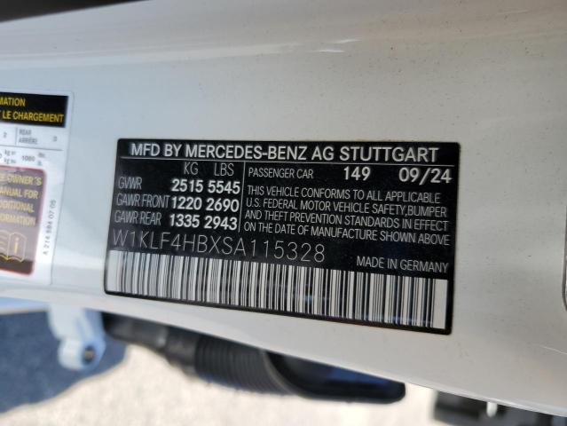 2025 MERCEDES-BENZ E 350 4MAT W1KLF4HBXSA115328