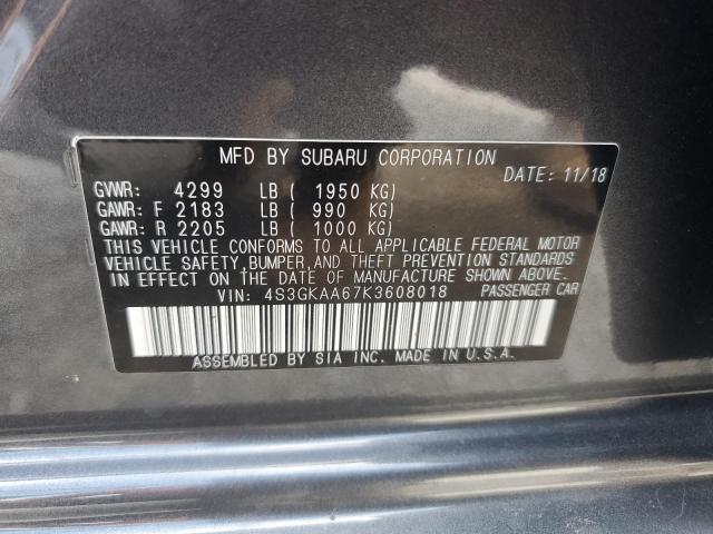 2019 SUBARU IMPREZA 4S3GKAA67K3608018