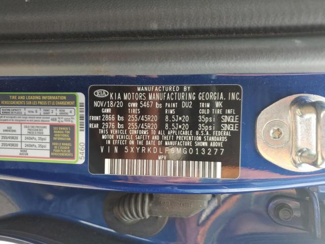 2021 KIA SORENTO SX - 5XYRKDLF6MG013277