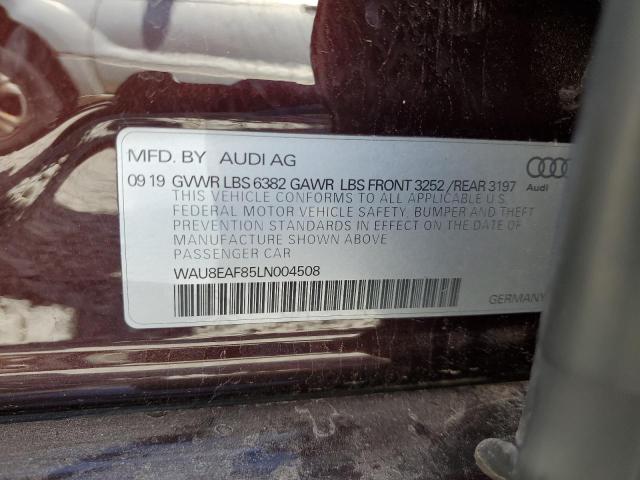 2020 AUDI A8 L WAU8EAF85LN004508