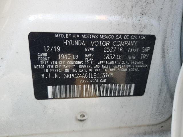 2020 HYUNDAI ACCENT SE 3KPC24A61LE115185