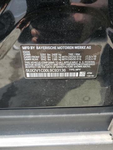 2020 BMW X4 XDRIVE3 5UX2V1C00L9C93136