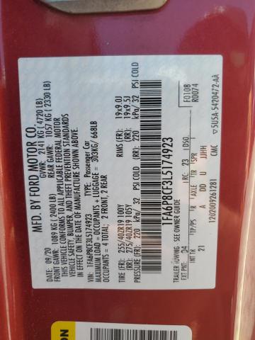 2020 FORD MUSTANG GT 1FA6P8CF3L5174923