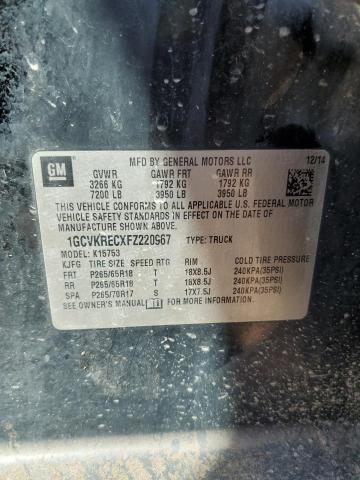 2015 CHEVROLET 1500 1GCVKRECXFZ220967