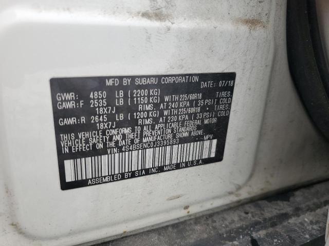 2018 SUBARU OUTBACK 3. 4S4BSENC0J3395893