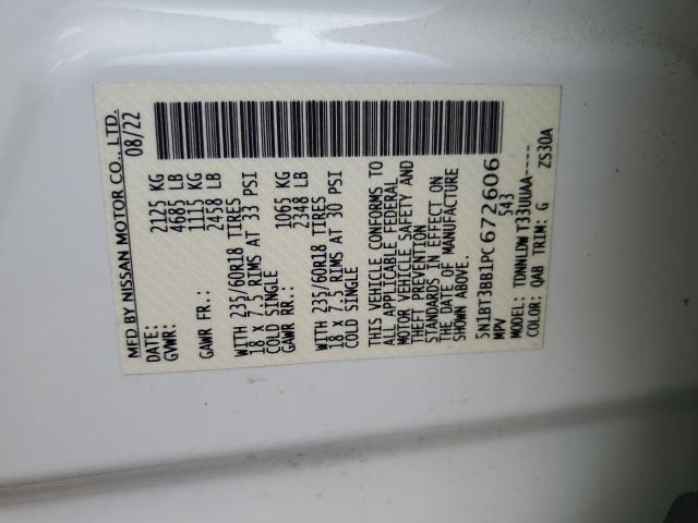 2023 NISSAN ROGUE SV 5N1BT3BB1PC672606