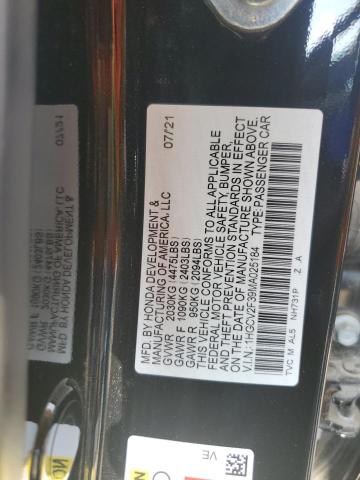 2021 HONDA ACCORD SPORT 1HGCV2F39MA025184