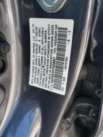 2015 HONDA CIVIC EXL 19XFB2F97FE058001