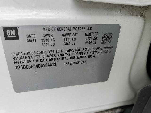 2012 CADILLAC CTS - 1G6DC5E54C0104413