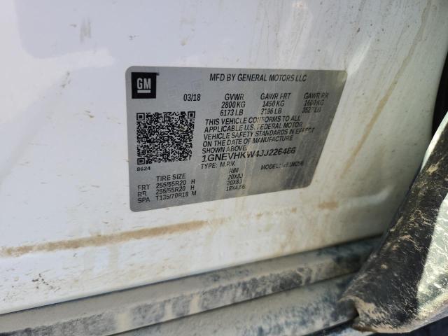 2018 CHEVROLET TRAVERSE L - 1GNEVHKW4JJ226486