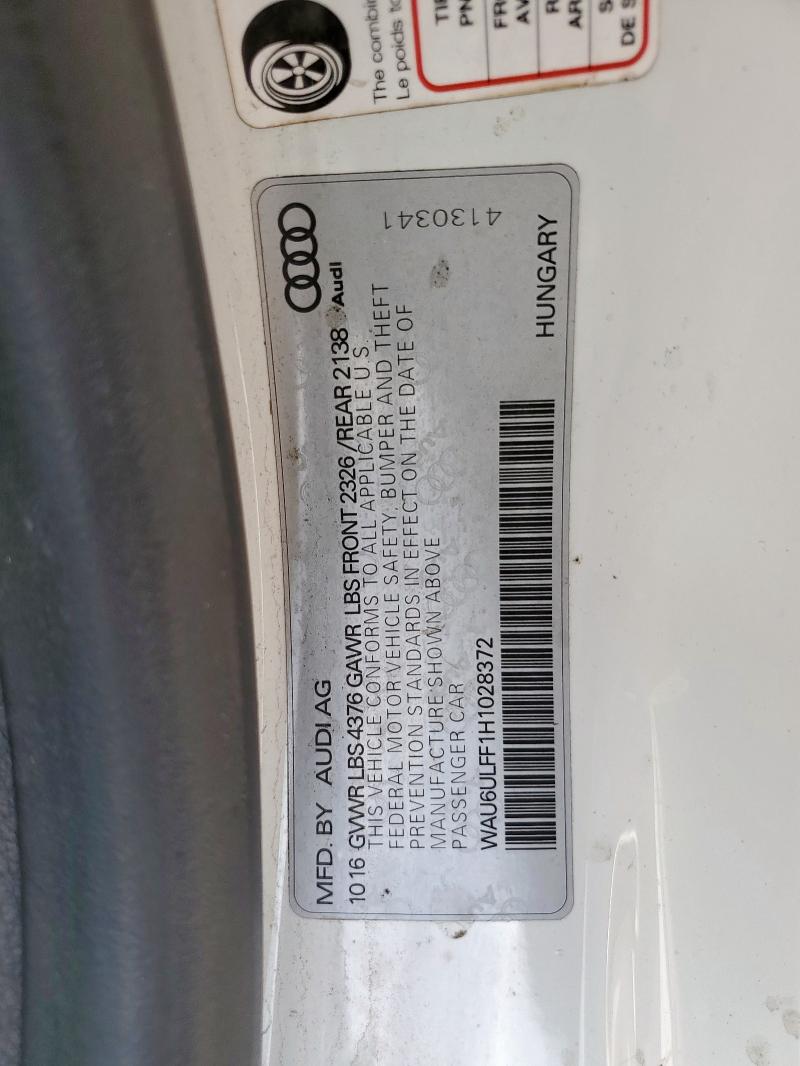 2017 AUDI A3 PREMIUM WAU6ULFF1H1028372