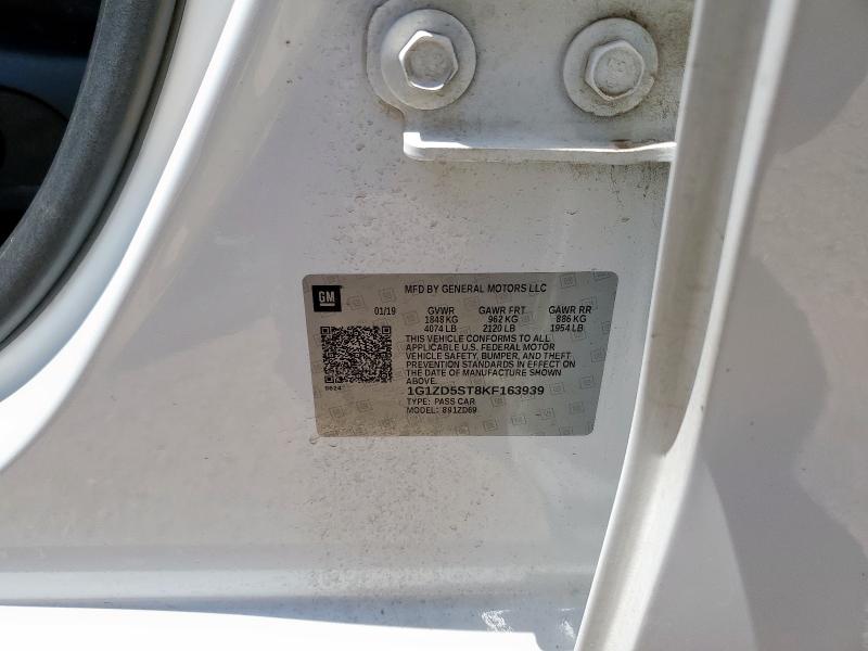2019 CHEVROLET MALIBU LT 1G1ZD5ST8KF163939