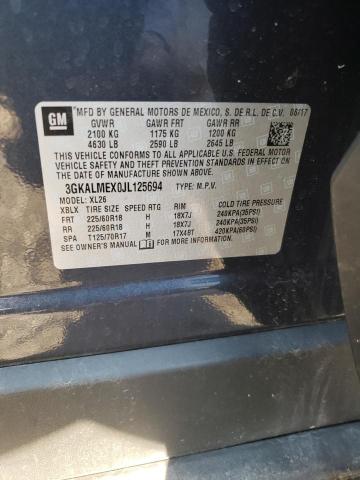 2018 GMC TERRAIN SLE 3GKALMEX0JL125694