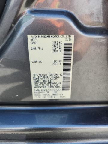 2020 NISSAN ALTIMA S 1N4BL4BV3LC202663