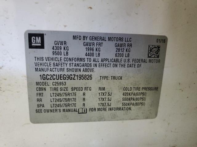 2016 CHEVROLET SILVERADO - 1GC2CUEG9GZ195826