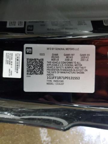 2023 CHEVROLET CAMARO LT1 1G1FF1R71P0131553