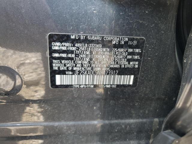 2022 SUBARU FORESTER P JF2SKADC9NH423912