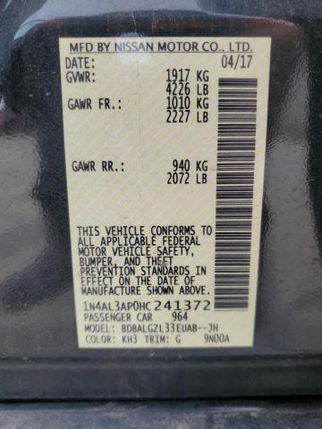 2017 NISSAN ALTIMA 2.5 1N4AL3AP0HC241372