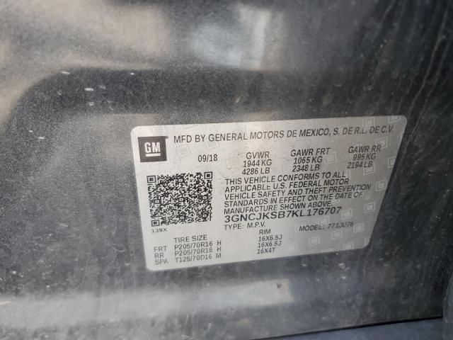 2019 CHEVROLET TRAX LS 3GNCJKSB7KL176707