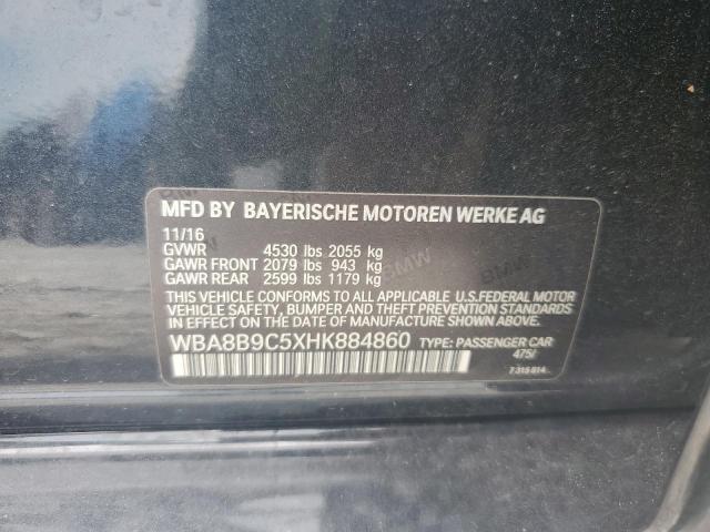 2017 BMW 330 I WBA8B9C5XHK884860