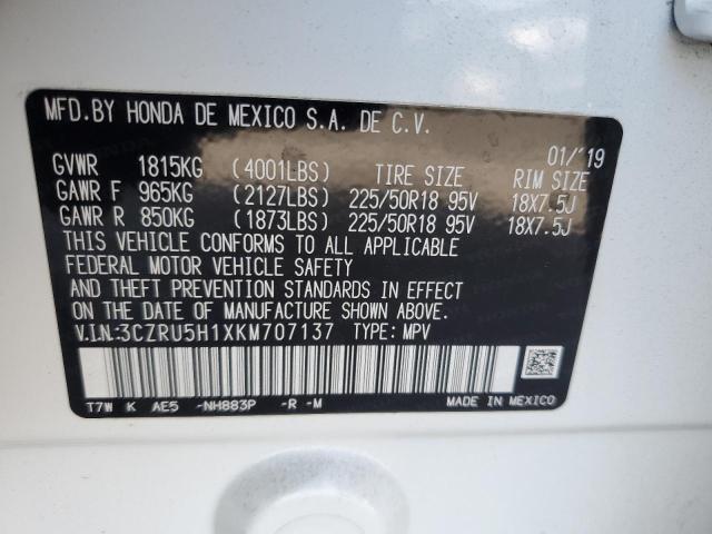 2019 HONDA HR-V SPORT 3CZRU5H1XKM707137