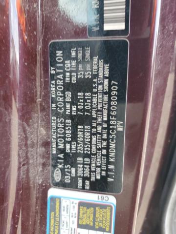 2015 KIA SEDONA EX KNDMC5C18F6080907