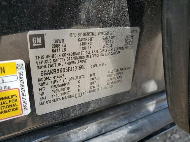 2015 BUICK ENCLAVE 5GAKRBKD5FJ191560