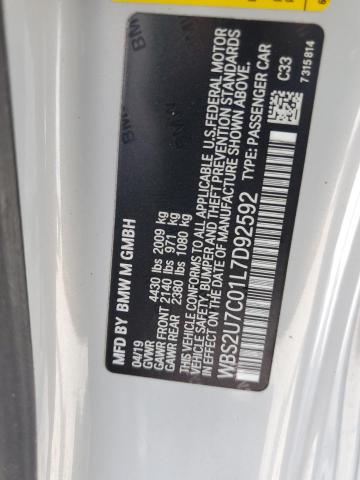 2020 BMW M2 COMPETI WBS2U7C01L7D92592