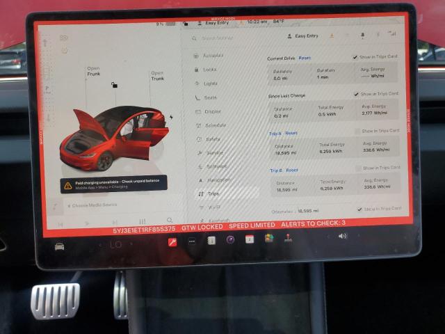 2024 TESLA MODEL 3 5YJ3E1ET1RF855375