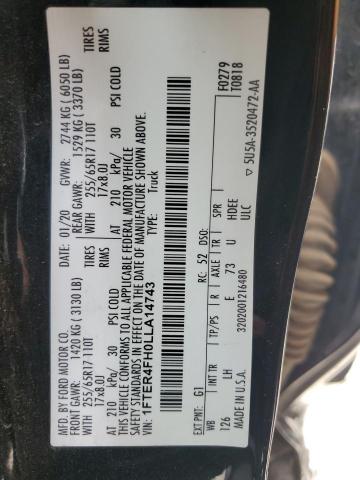 2020 FORD RANGER XL 1FTER4FH0LLA14743