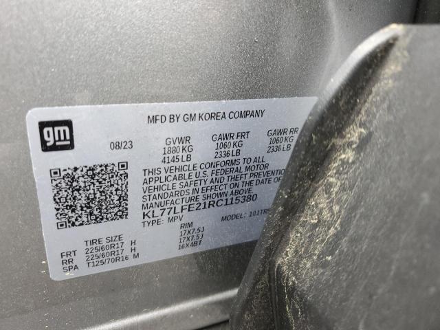 2024 CHEVROLET TRAX LS KL77LFE21RC115380