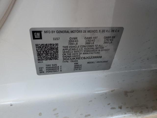 2018 CHEVROLET SILVERADO 3GCUKREC6JG239908