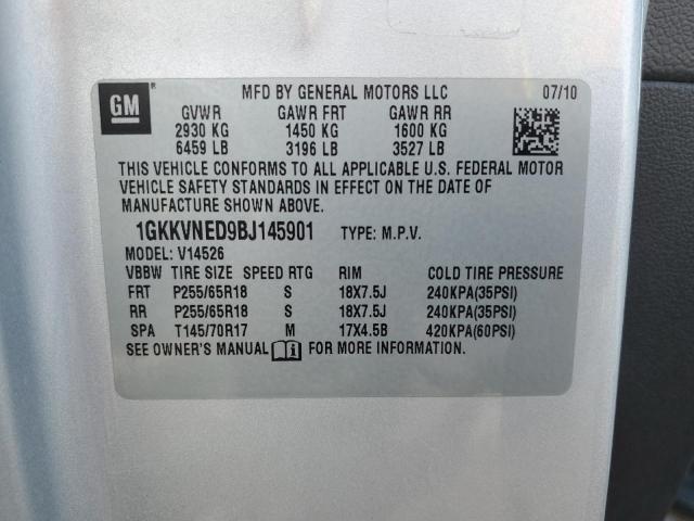 2011 GMC ACADIA SLE - 1GKKVNED9BJ145901