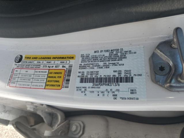 2017 FORD FUSION SPO 3FA6P0VP9HR271376