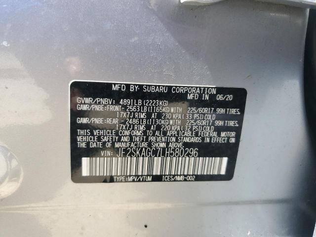2020 SUBARU FORESTER P - JF2SKAGC7LH580296