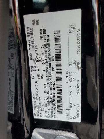 2017 FORD ESCAPE SE - 1FMCU0GD9HUB48920