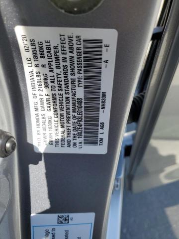 2020 HONDA INSIGHT TOURING 19XZE4F93LE010488