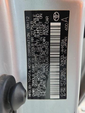 2012 TOYOTA PRIUS - JTDKN3DU6C1603932